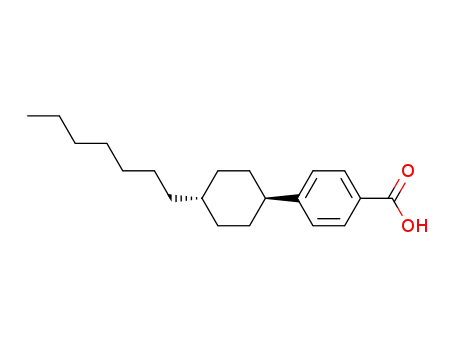 Molecular Structure of 65355-31-9 (trans-4-Heptylcyclohexanecarboxylic acid)