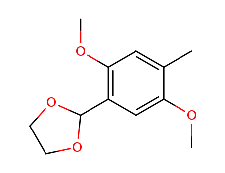 Molecular Structure of 246543-82-8 (2-(2,5-dimethoxy-4-methyl-phenyl)-[1,3]dioxolane)