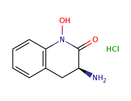 2(1H)-Quinolinone, 3-amino-3,4-dihydro-1-hydroxy-, monohydrochloride, (S)-