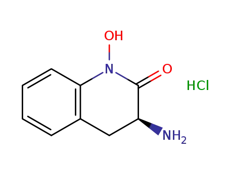 Molecular Structure of 177943-33-8 ((S)-3-aMino-1-hydroxy-3,4-dihydroquinolin-2(1H)-one hydrochloride)