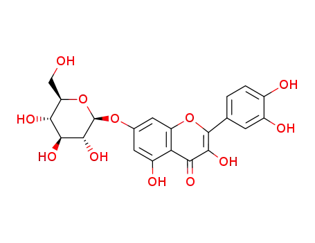 Molecular Structure of 59985-52-3 (7-(β-D-Galactopyranosyloxy)-3,3',4',5-tetrahydroxyflavone)