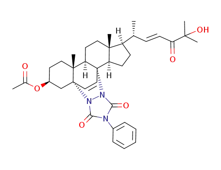 (22E)-3β-acetoxy-25-hydroxy-5α,8α-(3,5-dioxo-4-phenyl-1,2,4-triazolidino)cholesta-6,22-dien-24-one