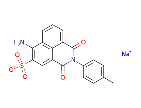 1H-Benz[de]isoquinoline-5-sulfonicacid, 6-amino-2,3-dihydro-2-(4-methylphenyl)-1,3-dioxo-, sodium salt (1:1)
