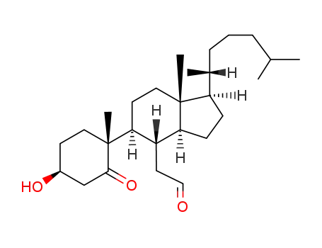 Molecular Structure of 81811-27-0 (3-Hydroxy-5-oxo-5,6-secocholestan-6-al)