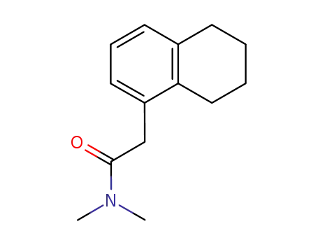 Molecular Structure of 3918-24-9 (N,N-dimethyl-2-(5,6,7,8-tetrahydronaphthalen-1-yl)acetamide)
