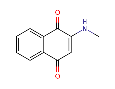 Molecular Structure of 14423-00-8 (2-(methylamino)naphthalene-1,4-dione)