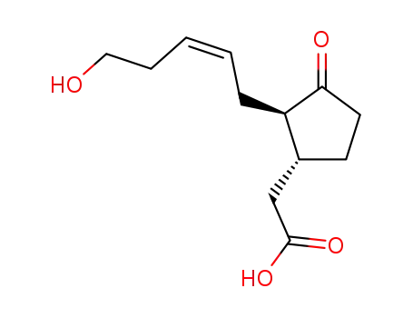Molecular Structure of 140631-27-2 (12-Hydroxyjasmonic acid)