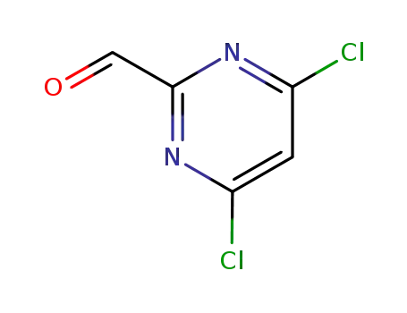 Molecular Structure of 684220-28-8 (4,6-DICHLORO-2-PYRIMIDINECARBOXALDEHYDE)