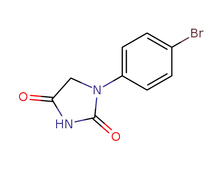Molecular Structure of 32549-34-1 (2,4-Imidazolidinedione, 1-(4-bromophenyl)-)