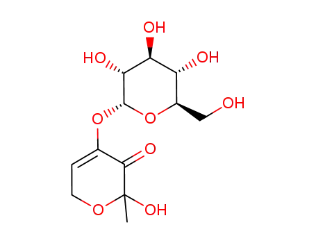 Molecular Structure of 95263-68-6 (4-(α-D-glocopyranosyloxy)-2-hydroxy-2-methyl-2H-pyran-3(6H)-one)