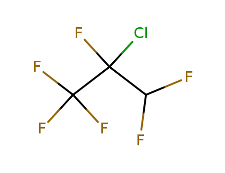 Molecular Structure of 51346-64-6 (2-Chloro-1,1,1,2,3,3-hexafluoropropane)
