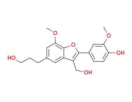 2-(3-methoxy-4-hydroxyphenyl)-3-methoxycarbonyl-5-(3-hydroxypropyl)-7-methoxybenzo[b]furan