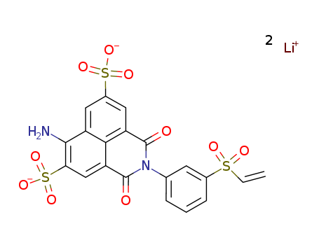 1H-Benz[de]isoquinoline-5,8-disulfonicacid, 6-amino-2-[3-(ethenylsulfonyl)phenyl]-2,3-dihydro-1,3-dioxo-, lithiumsalt (1:2)