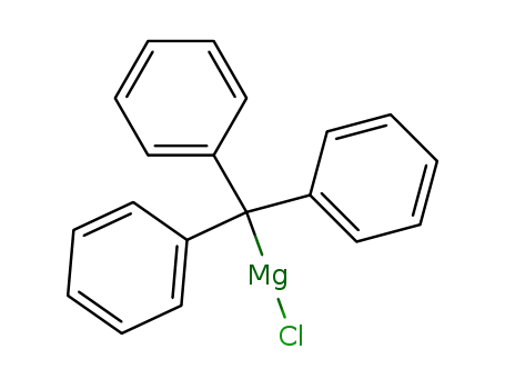 Molecular Structure of 34324-92-0 (triphenylmethylmagnesium chloride)