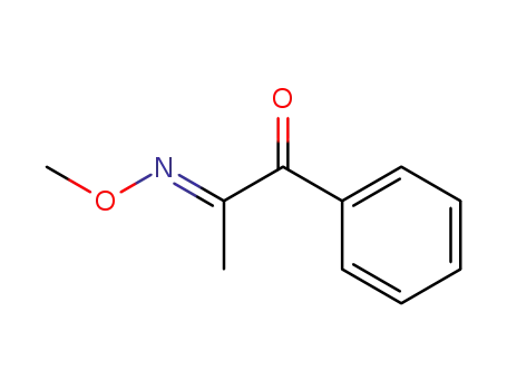 Molecular Structure of 190434-51-6 ((E)-2-(methoxyimino)-1-phenylpropan-1-one)