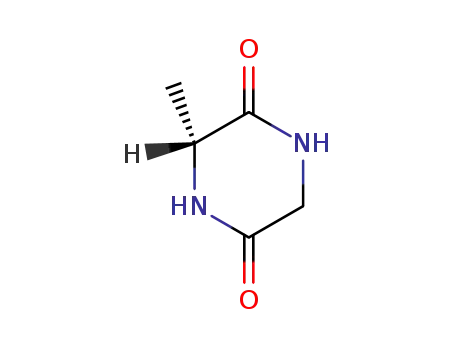 Molecular Structure of 88547-15-3 (2,5-Piperazinedione,3-methyl-,(3R)-(9CI))