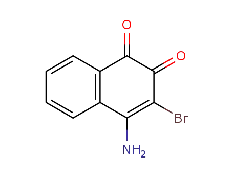 Molecular Structure of 7474-85-3 (4-amino-3-bromonaphthalene-1,2-dione)