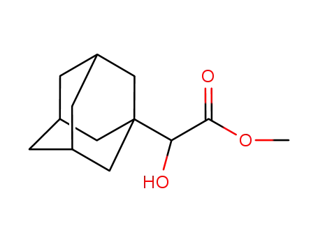 Molecular Structure of 128665-98-5 (α-hydroxytricyclo[3.3.1.1<sup>3,7</sup>]decane-1-acetic acid methyl ester)