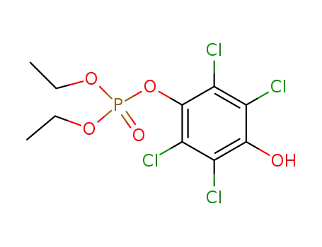 Molecular Structure of 7596-61-4 (diethyl 2,3,5,6-tetrachloro-4-hydroxyphenyl phosphate)