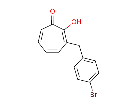Molecular Structure of 77367-78-3 (3-(4-Bromo-benzyl)-2-hydroxy-cyclohepta-2,4,6-trienone)