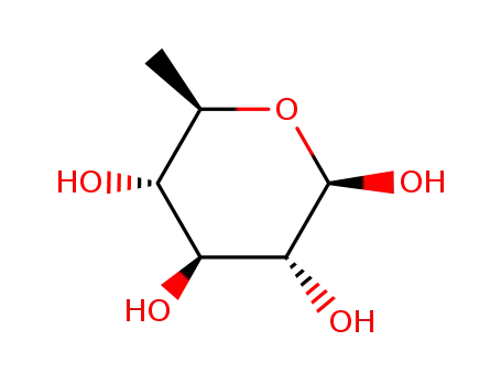 Molecular Structure of 22611-09-2 (6-Deoxy-β-D-glucopyranose)