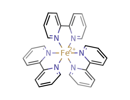 Molecular Structure of 15025-74-8 (tris(2,2'-bipyridyl)-Fe(II) complex)