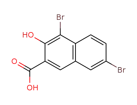 Molecular Structure of 1779-10-8 (1,6-DIBROMO-2-HYDROXYNAPHTHALENE-3-CARBOXYLIC ACID)