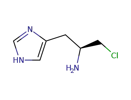 Molecular Structure of 80714-55-2 ((S)-1-chloro-3-(1H-iMidazol-4-yl)propan-2-aMine)
