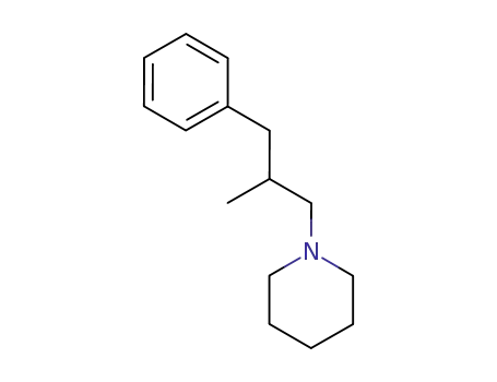 Molecular Structure of 74879-98-4 (N-(2-methyl-3-phenylpropyl)piperidine)