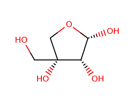 Molecular Structure of 30738-01-3 (D-Apio-α-D-furanose)