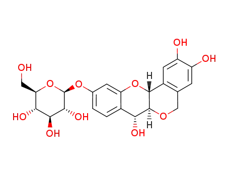 Molecular Structure of 1254041-12-7 (7-O-(+)-peltogynol-β-D-glucopyranoside)