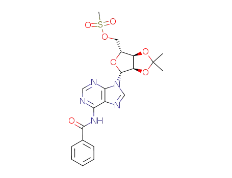 N<sup>6</sup>-benzoyl-2',3'-O-isopropylidene-5'-O-methylsulfonyladenosine
