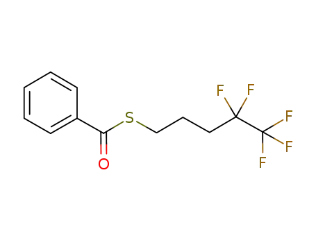 Molecular Structure of 862700-61-6 (thiobenzoic acid S-(4,4,5,5,5-pentafluoro-pentyl)ester)