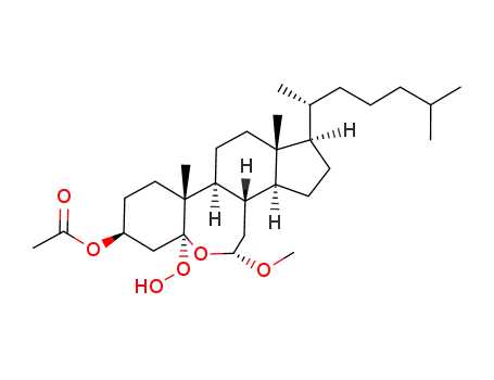 3β-acetoxy-5α-hydroperoxy-7α-methoxy-5α-B-homo-6-oxacholestane