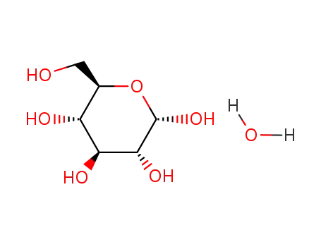 Molecular Structure of 14431-43-7 (D(+)-GLUCOSE MONOHYDRATE)