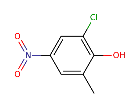 Molecular Structure of 4102-84-5 (6-chloro-4-nitro-o-cresol)