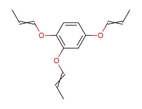 Molecular Structure of 29873-12-9 (1,2,4-Tris-(prop-1-enyloxy)-benzol)