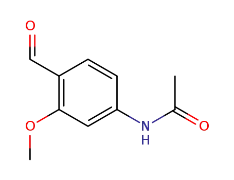 Molecular Structure of 1134-65-2 (Acetamide, N-(4-formyl-3-methoxyphenyl)-)