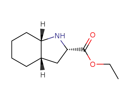 Molecular Structure of 79799-08-9 (1H-Indole-2-carboxylic acid, octahydro-, ethyl ester)