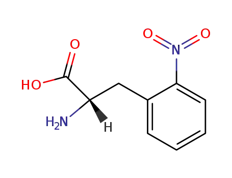 Molecular Structure of 1991-82-8 ((2S)-2-amino-3-(2-nitrophenyl)propanoic acid)