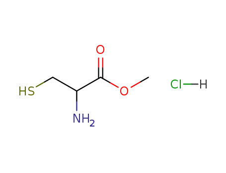 Molecular Structure of 70361-61-4 (METHYL 2-AMINO-3-MERCAPTOPROPANOATE HYDROCHLORIDE)