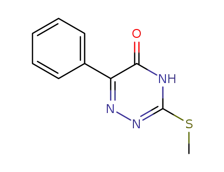 Molecular Structure of 1566-37-6 (3-(METHYLTHIO)-6-PHENYL-1,2,4-TRIAZIN-5-OL)