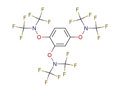 Molecular Structure of 10545-14-9 (1,2,4-Tris-(bis-trifluormethyl-aminooxy)-benzol)