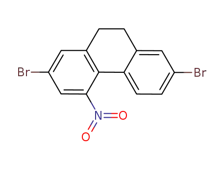 Molecular Structure of 1256095-16-5 (2,7-dibromo-4-nitro-9,10-dihydro-phenanthrene)