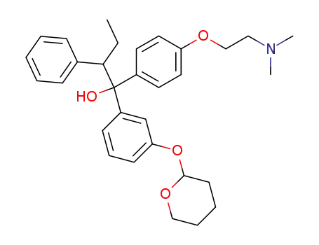 1-[4-(2-Dimethylamino-ethoxy)-phenyl]-2-phenyl-1-[3-(tetrahydro-pyran-2-yloxy)-phenyl]-butan-1-ol