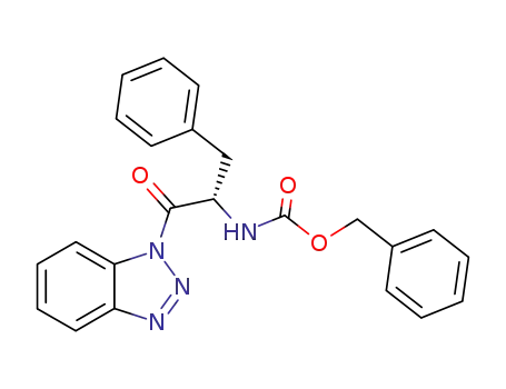 Molecular Structure of 769922-77-2 ((S)-Benzyl 1-(1H-benzo[d][1,2,3]triazol-1-yl)-1-oxo-3-phenylpropan-2-ylcarbamate)