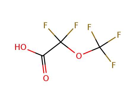 Molecular Structure of 674-13-5 (Acetic acid, difluoro(trifluoromethoxy)-)