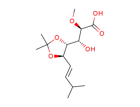 (2R,3R)-3-[(4R,5R)-2,2-Dimethyl-5-((E)-3-methyl-but-1-enyl)-[1,3]dioxolan-4-yl]-3-hydroxy-2-methoxy-propionic acid