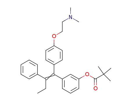 Propanoic acid, 2,2-dimethyl-,
3-[1-[4-[2-(dimethylamino)ethoxy]phenyl]-2-phenyl-1-butenyl]phenyl
ester
