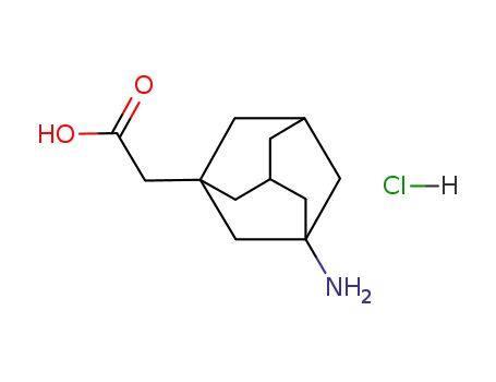 Molecular Structure of 75667-94-6 ((3-AMINO-1-ADAMANTYL)ACETIC ACID Hydrochloride)